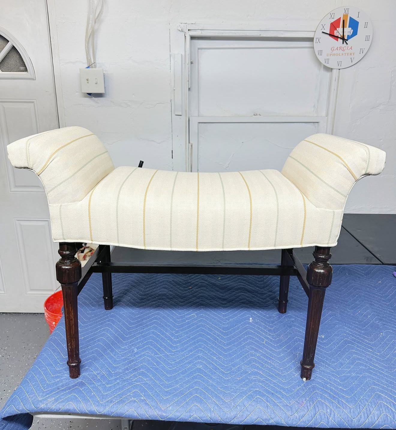After upholstery repair